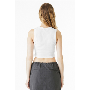 Bella + Canvas Ladies' Micro Rib Muscle Crop Tank