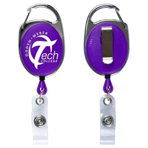 Oberlin Carabiner Style Retractable Badge Reel