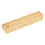 12- Piece Colored Pencil Set In Wooden Ruler Box